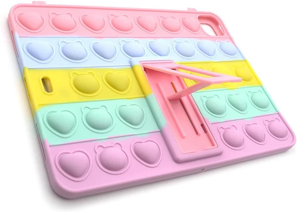 Apple iPad Air 5 10.9" 2022 M1 Kılıf Cute Dolls Standlı Eğlenceli 3D Karekterli Çocuk Kılıfı A2588 A2589 A2591 - 11