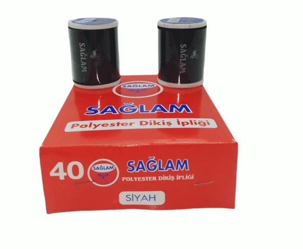 DİKİŞ İPLİK 6 PARÇA  900 MT SİYAH (4453)