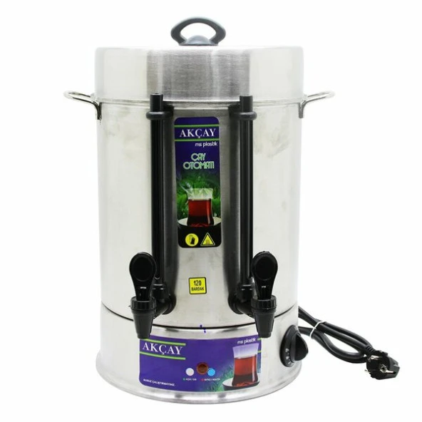 120 Bardak Kapasiteli Çay Otomatı Semaver Elektrikli Çay Makinesi (4453)