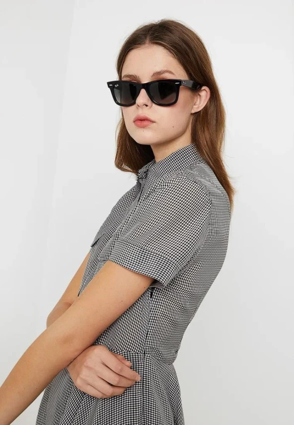 Ray-Ban Wayfarer 0RB2140 902 Güneş Gözlüğü 50 Ekartman Tortoise G-15 Green - 8