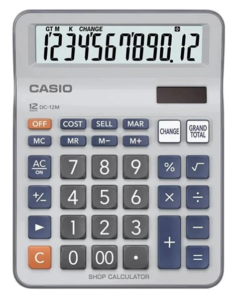 Casio DC-12M-W 12 Hane Masa Üstü Hesap Makinesi - 2