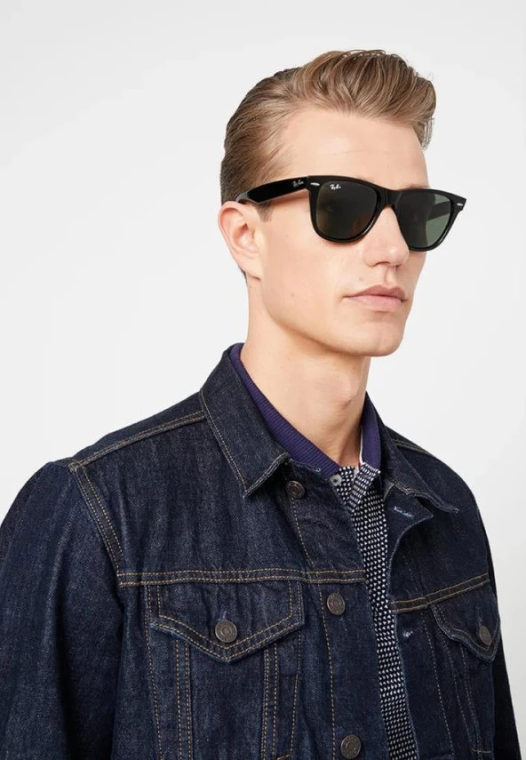 Ray-Ban Wayfarer 0RB2140 902 Güneş Gözlüğü 54 Ekartman Tortoise G-15 Green - 9