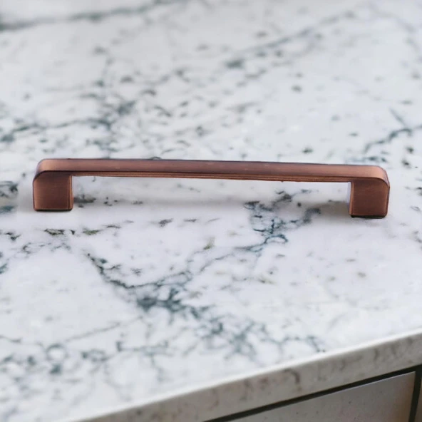Mobilya Kulp Mutfak Dolabı Çekmece Dolap Kulpları Kapak Kulpu Kulbu Antik Bakır 160 mm Metal - Resim 3