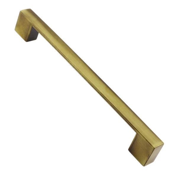 Mobilya Mutfak Dolabı Çekmece Dolap Kapak Kulpu Kulbu Antik Sarı 160 mm Metal Düz Kulp - Resim 6
