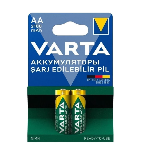 Varta Recharge Accu Power AA Şarj Edilebilir Pil 2’li 2100 mAh