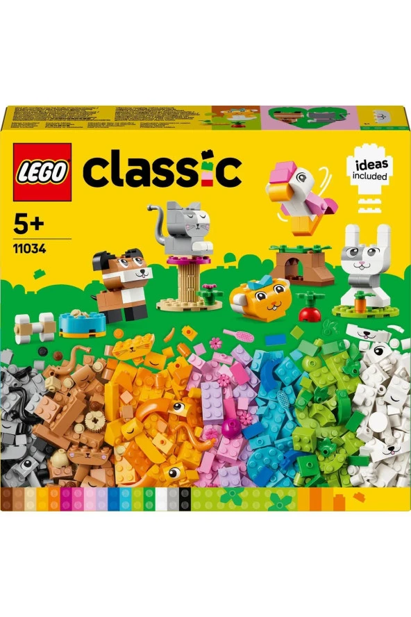 ® Classic Yaratıcı Evcil Hayvanlar İnşa Edilebilen Hayvan Oyuncağı 11034 (450 Parça) - 3