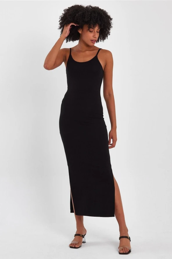 YIRTMAÇLI KALEM ELBİSE (B23-00106) - 3