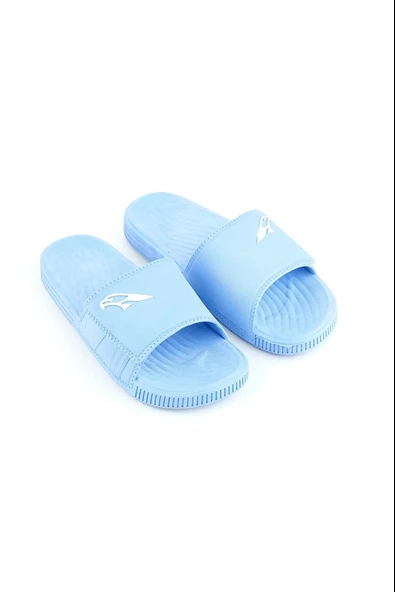 Gezer Erkek Kaymaz Terlik Balkon Plaj Havuz Islak Zemin Terliği Kartal Mavi - Resim 2