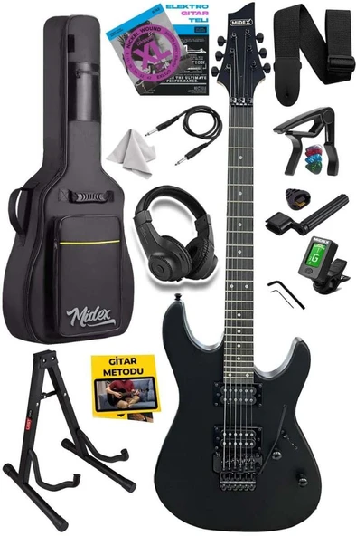 Midex GRX-300-BAG Profesyonel Elektro Gitar Seti Akçaağaç (Humbucker-Humbucker) ürün görseli 1