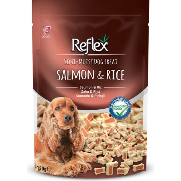 Semi Moist Köpek Ödülü Somon/Pirinç Kalpli Mix 150 Gr