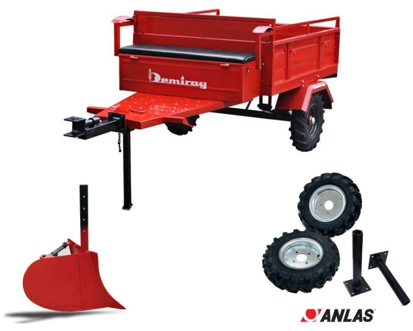 Demiray Makaslı Römork - Anlas Teker Takımı ve Milleri - Karık Açma Aparatı ürün görseli 1