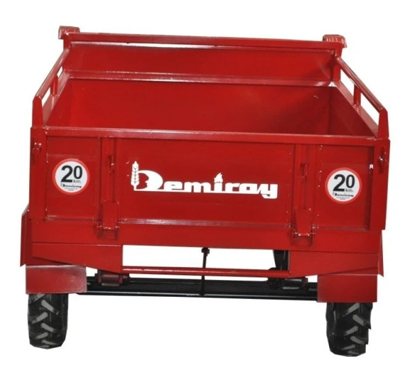 Demiray Makaslı Çapa Makinası Römorku - Benzinli Modellerle Uyumlu (Kırmızı) - Resim 2
