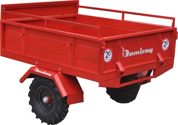 Demiray Makaslı Çapa Makinası Römorku - Benzinli Modellerle Uyumlu (Kırmızı) - Resim 3