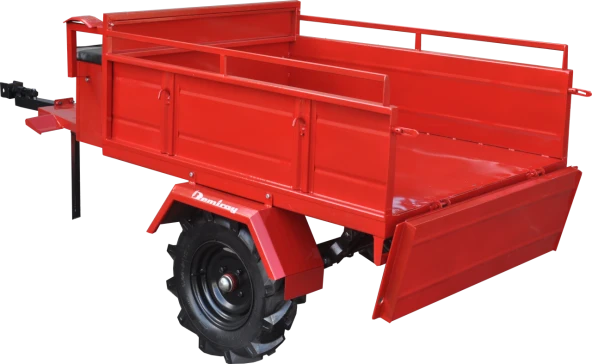 Demiray Makaslı Çapa Makinası Römorku - Benzinli Modellerle Uyumlu (Kırmızı) - Resim 4