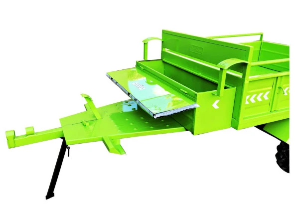 Demiray Makaslı Çapa Makinası Römorku - Benzinli Modellerle Uyumlu (Fıstık Yeşil) - Resim 4