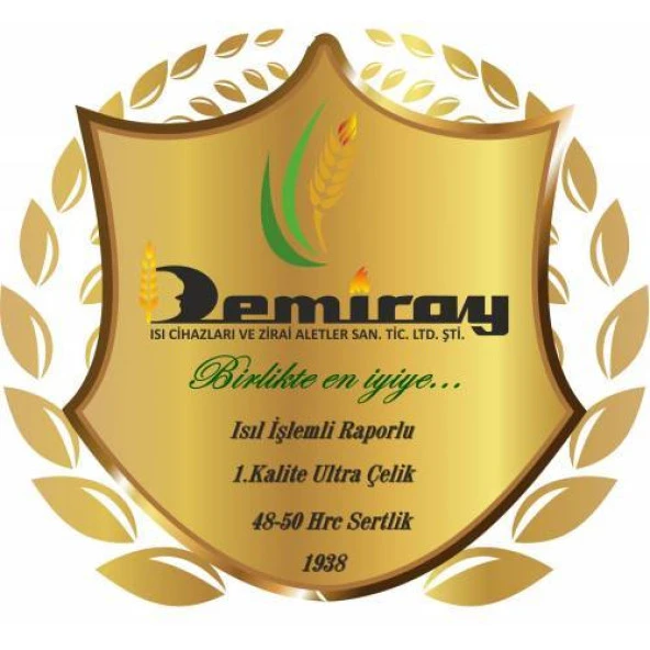 Demiray 1.Kalite 7 MM Ekstra Çelik C Tipi Rotovatör Bıçağı 50 Adet - Yüksan Marka Uyumlu - 4