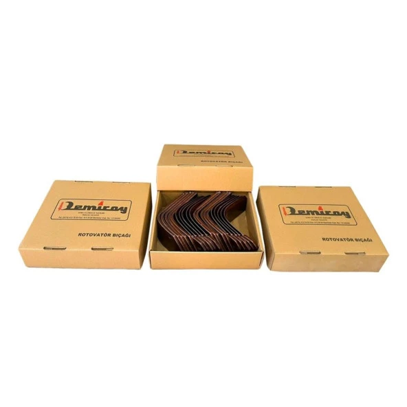 Demiray 7 MM Ekstra Çelik L Tipi Rotovatör Bıçağı - 42 Adet - Resim 2