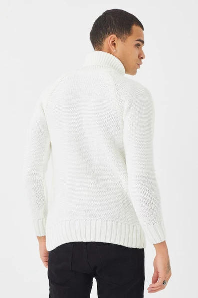 Erkek Kalın Balıkçı Yaka Kazak - 4