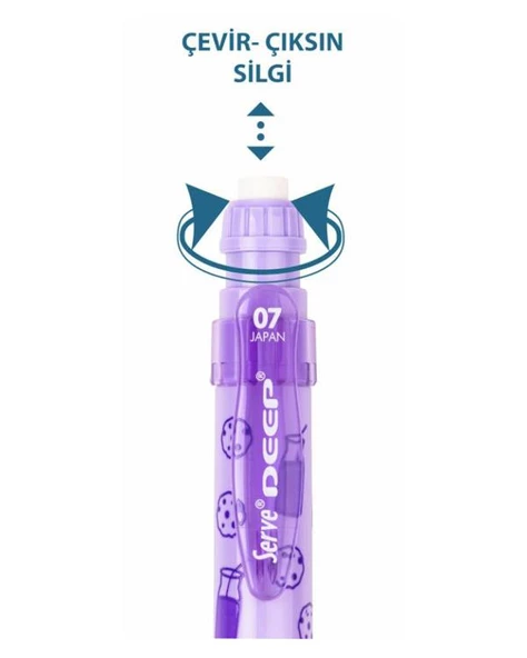 Serve Deep Versatil Kalem Mor 0.7 Tatlı Serisi - 3