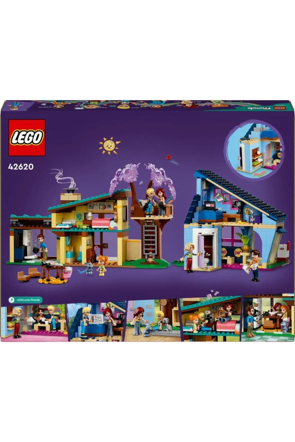 ® Friends Olly Ve Paisley'nin Aile Evleri 42620 - Yaratıcı Oyuncak Yapım Seti (1126 Parça) - 4