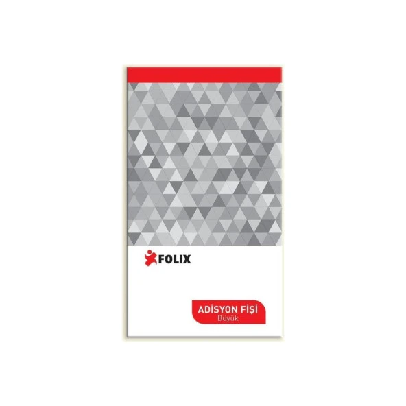 Folix Adisyon Fiş 9 x 16,5 Cm - Büyük - 12 Adet