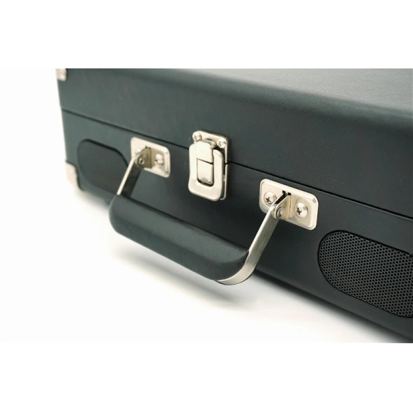 GPO Soho Çanta Pikap Çalar Stereo Hoparlör Siyah - 3