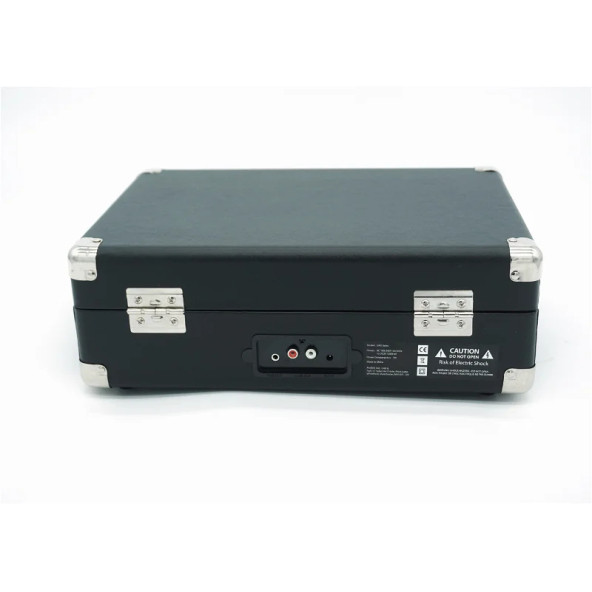 GPO Soho Çanta Pikap Çalar Stereo Hoparlör Siyah - 4