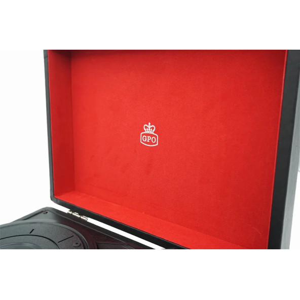 GPO Soho Çanta Pikap Çalar Stereo Hoparlör Siyah - 5