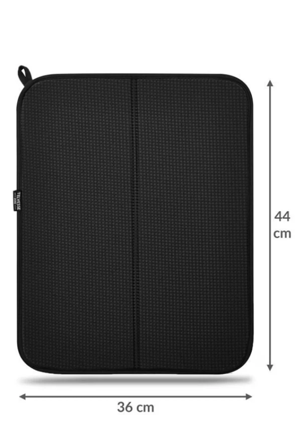 Bulaşık Kurutma Siyah Örtüsü Nanofiber Ultra Emici Bulaşık Örtüsü Bulaşık Matı Kurulama Bezi - 2