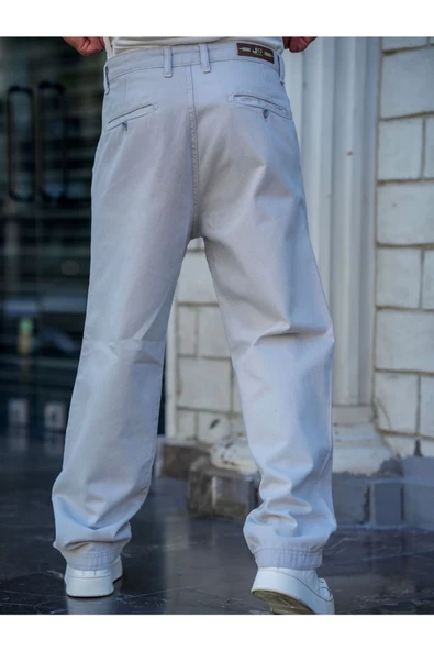 Erkek  Baggy Denim Pantolon - 8
