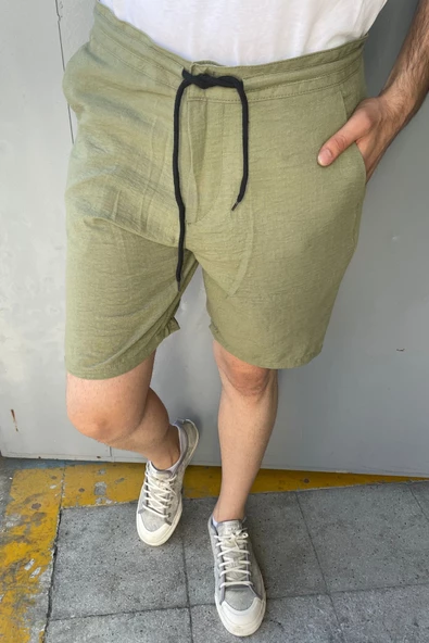 Erkek Müslim Bağcıklı Şort - 3