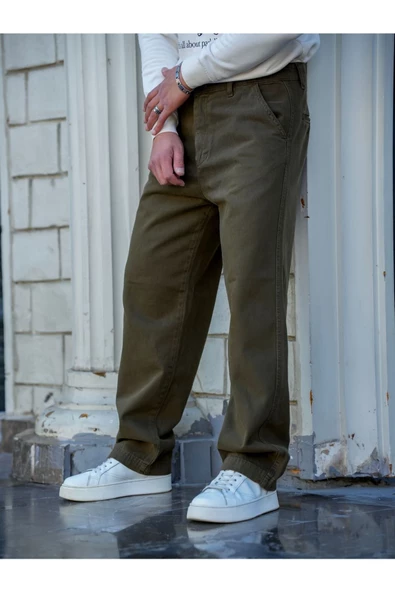 Erkek  Baggy Denim Pantolon - 11
