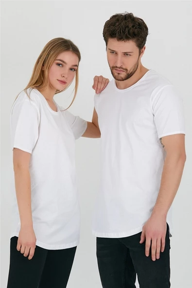 Unisex Pis Yaka Salaş T-shirt - 3