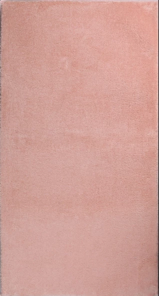 Modern Dekoratif Yuvarlak Puffy Peluş Ponpon Saçaklı Salon Oturma Odası Halısı Pembe - 4