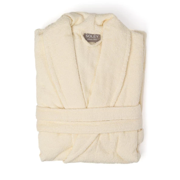 Soley | Minerva | Extra Yumuşak %100 Pamuk Kadın / Erkek Unisex Bornoz - 8