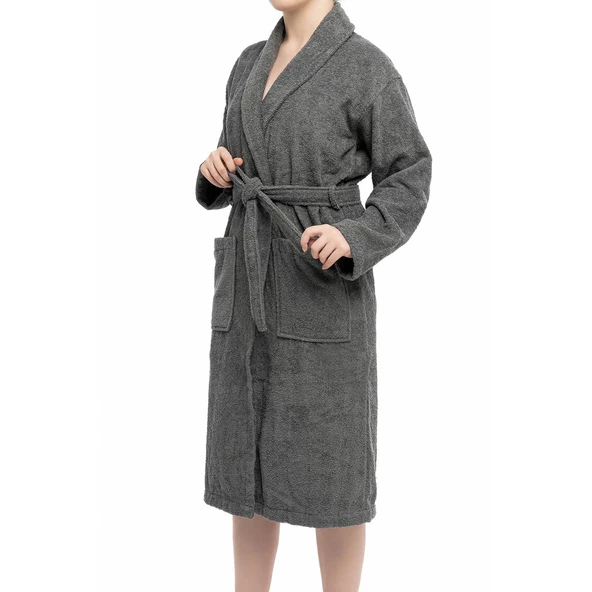 Soley | Minerva | Extra Yumuşak %100 Pamuk Kadın / Erkek Unisex Bornoz - 9