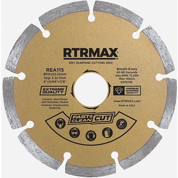 Rtrmax 115 SOKETLİ ELMAS TESTERE RTRMAX