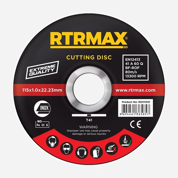 Rtrmax METAL KESME DİSKİ 230*1.0*22 RTRMAX