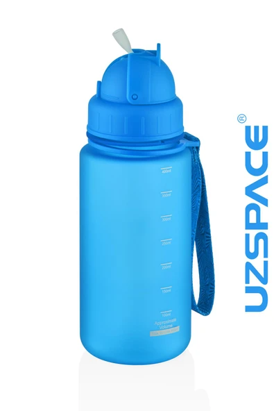 Uzspace Pipetli 400 ml Tritan Çocuk Su Matarası FiftyFifty - 3