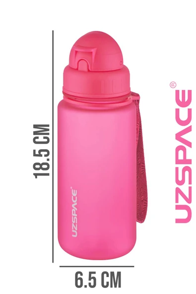 Uzspace Pipetli 400 ml Tritan Çocuk Su Matarası FiftyFifty - 9