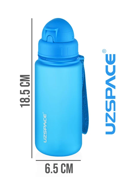 Uzspace Pipetli 400 ml Tritan Çocuk Su Matarası FiftyFifty - 4