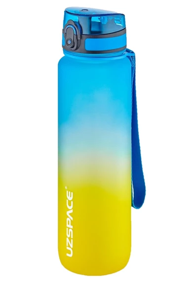Uzspace 2'li Tritan Matara Seti 1000ml BÜYÜK BOY Çift Renk Softtouch FF Collection Tritan Su Matarası - 12