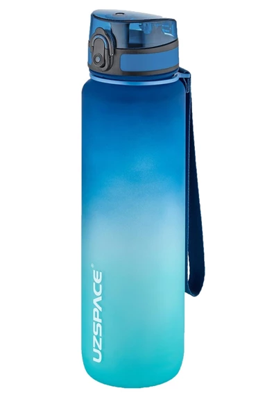 Uzspace 2'li Tritan Matara Seti 1000ml BÜYÜK BOY Çift Renk Softtouch FF Collection Tritan Su Matarası - 3
