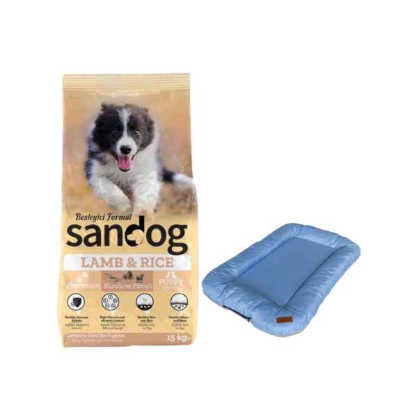 Sandog Premium Lamb&Rice Yavru Köpek Maması 15 Kg, Aria Basic Mavi Medium Minder