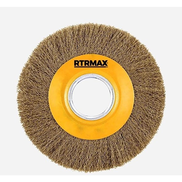 Rtrmax Saçaklı Daire Tel Fırça 125 mm Rtrmax RH23125