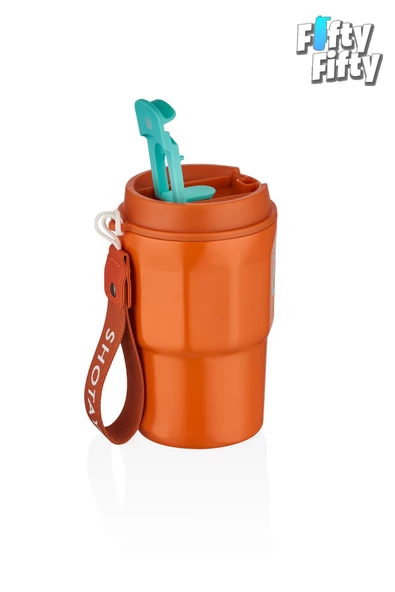 SHOTAY Çelik 450 ML Kahve Bardağı / Mug 6 Saat Sıcak/Soğuk Taşıma Askılı - 9