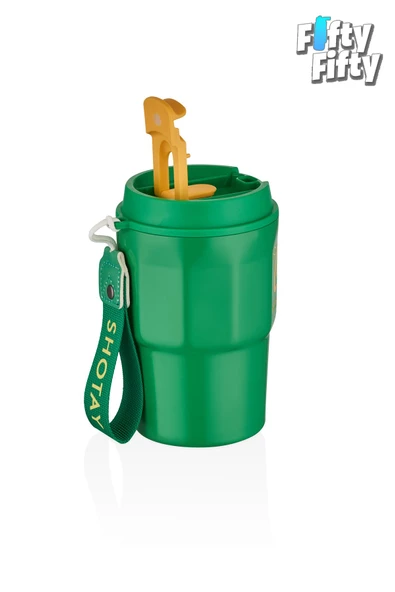 SHOTAY Çelik 450 ML Kahve Bardağı / Mug 6 Saat Sıcak/Soğuk Taşıma Askılı - 5