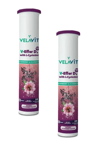 Velavit V-Effer D3 with L-Cysteine 2 adet