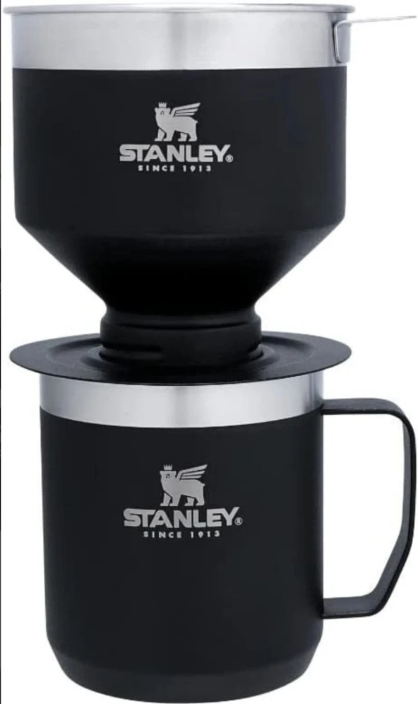 Stanley Klasik Termos Bardak ve Kahve Demleme Seti Siyah