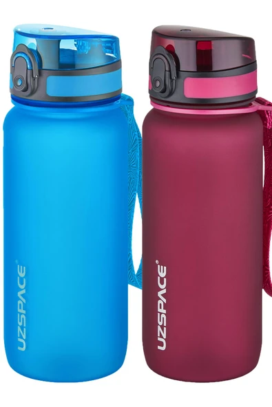 Uzspace 2'li Tritan Matara Seti 650 ml 14 Farklı Renk Seçeneği FiftyFifty - 7